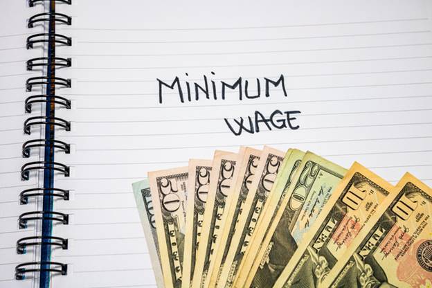 Minimum Wage written on paper